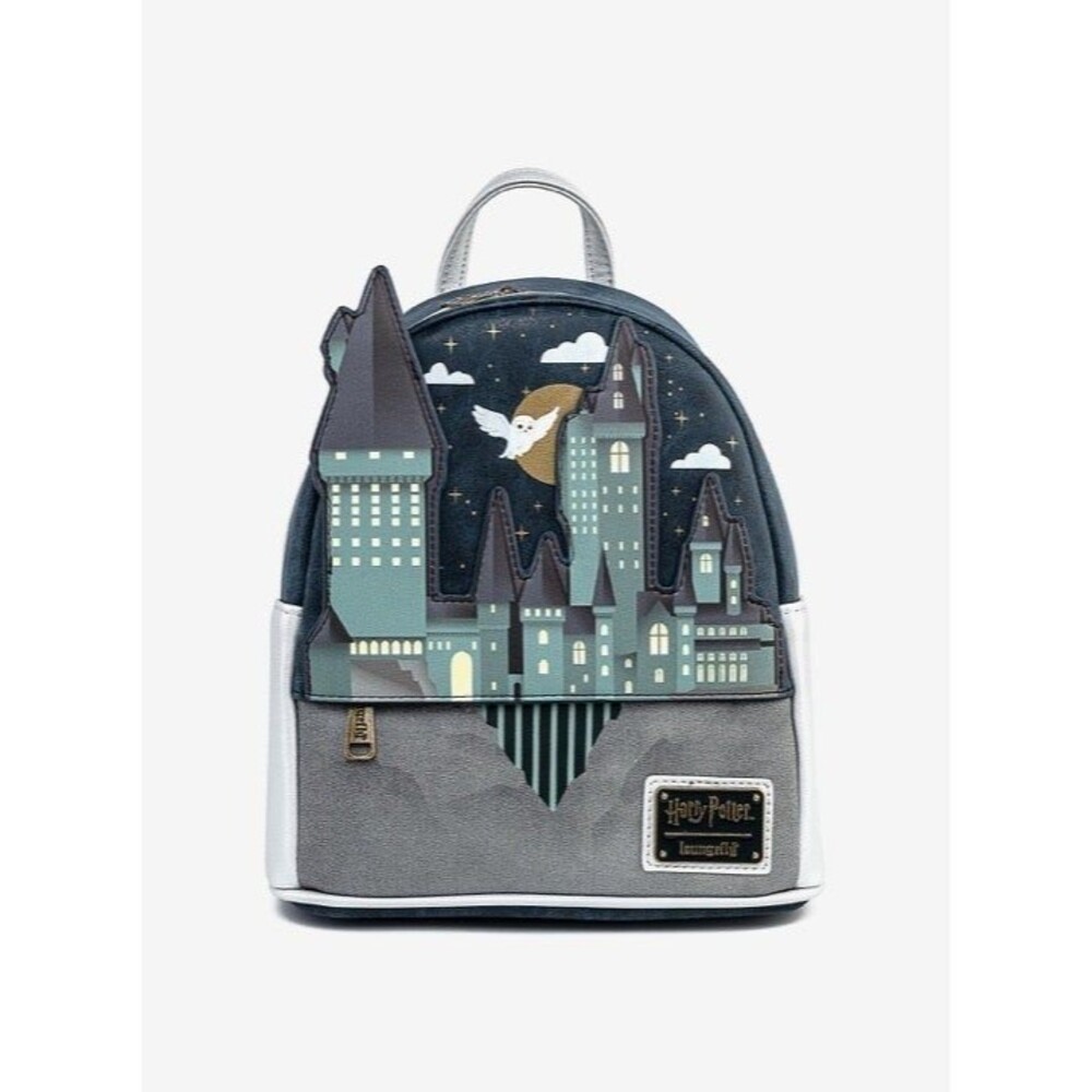 Loungefly Harry Potter Hogwarts Castle Mini Backpack Hedwig Owl Purse Bag NWT